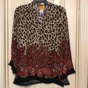 Ruby Rd Leopard Print. Sz PM